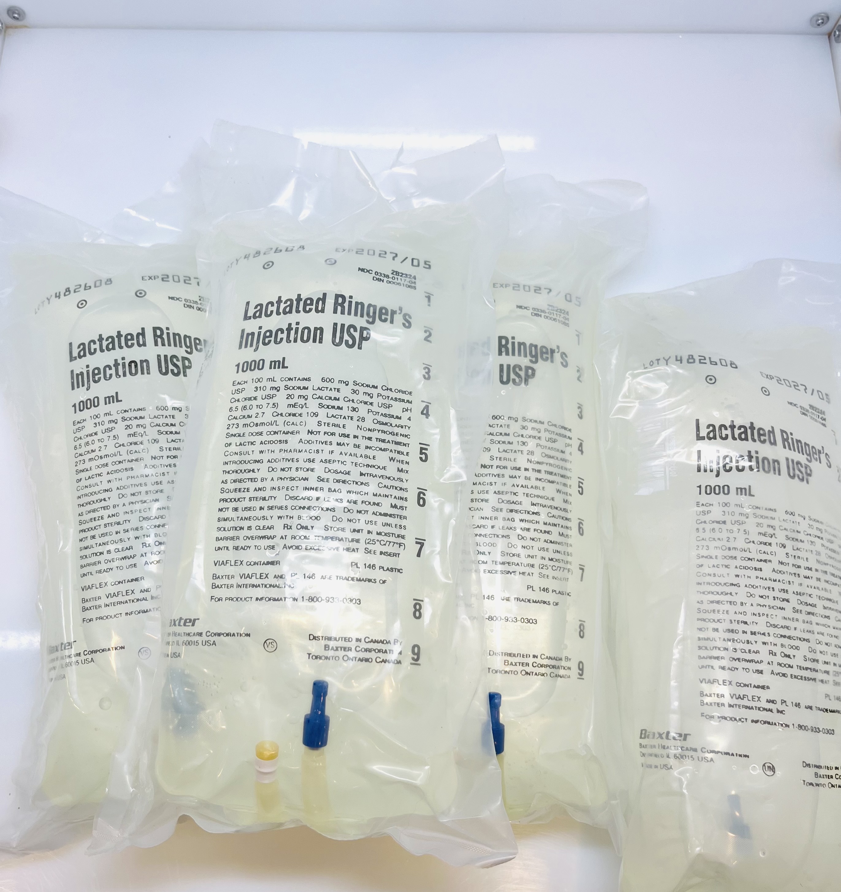 Medical-grade Lactated Ringer's IV hydration bags used for fast recovery at Prime IV Nolensville