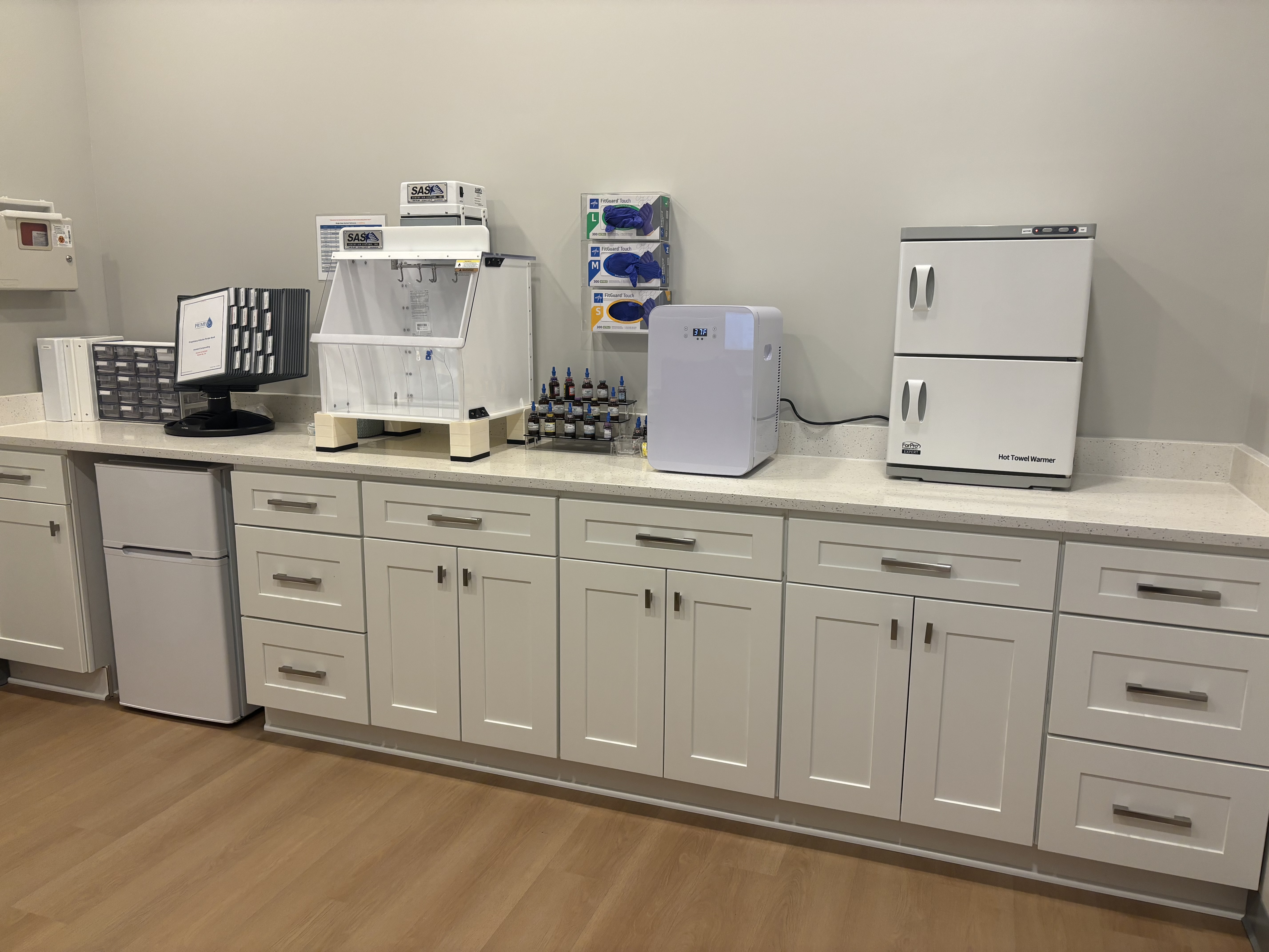 Prime IV Nolensville prep station with pharmaceutical-grade vitamin compounds and medical-grade equipment